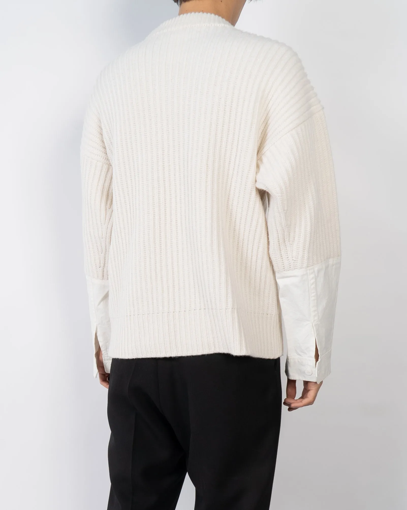 FW19 Dyed Panel Ivory Knit Sample
