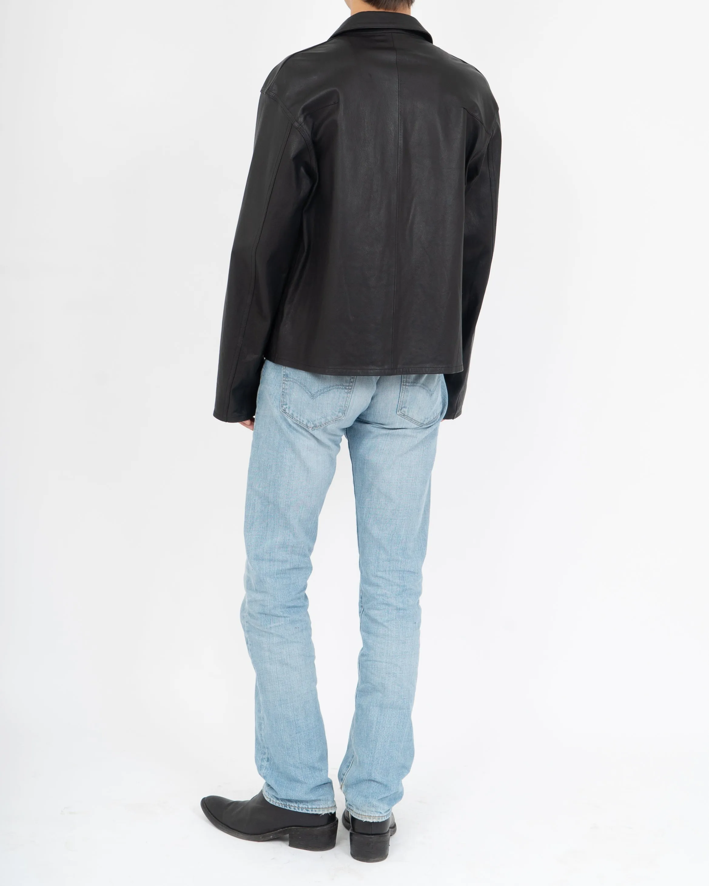 FW19 Leather Workwear Shirt