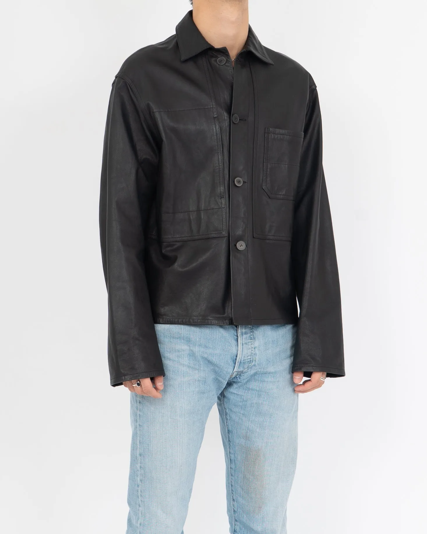 FW19 Leather Workwear Shirt