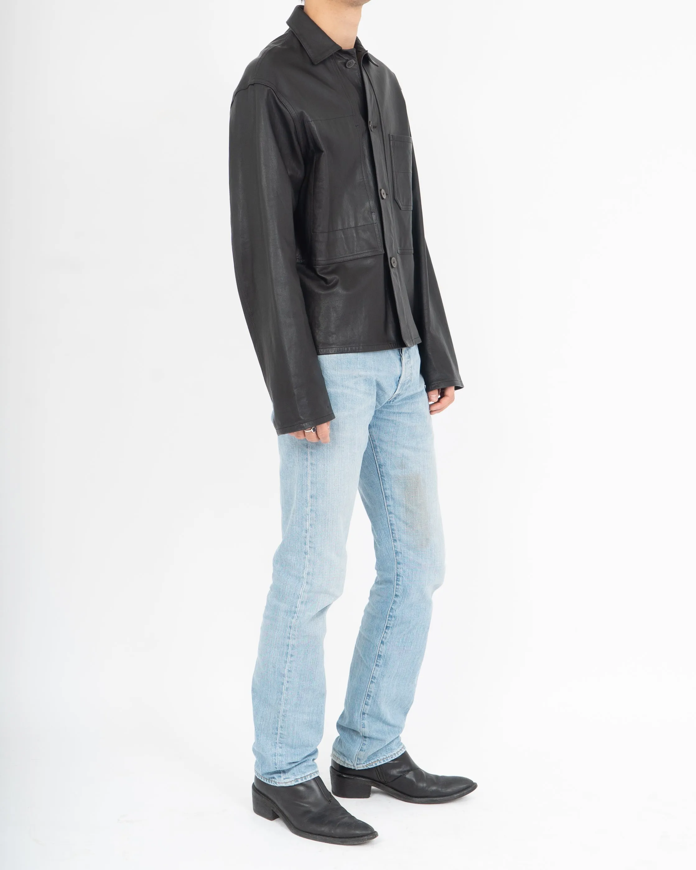 FW19 Leather Workwear Shirt