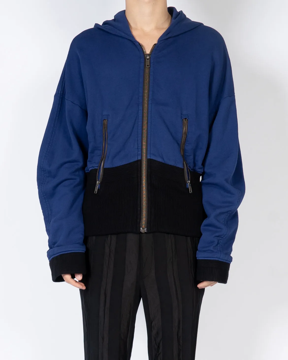 FW19 Mixed Fabric Hoodie Sample