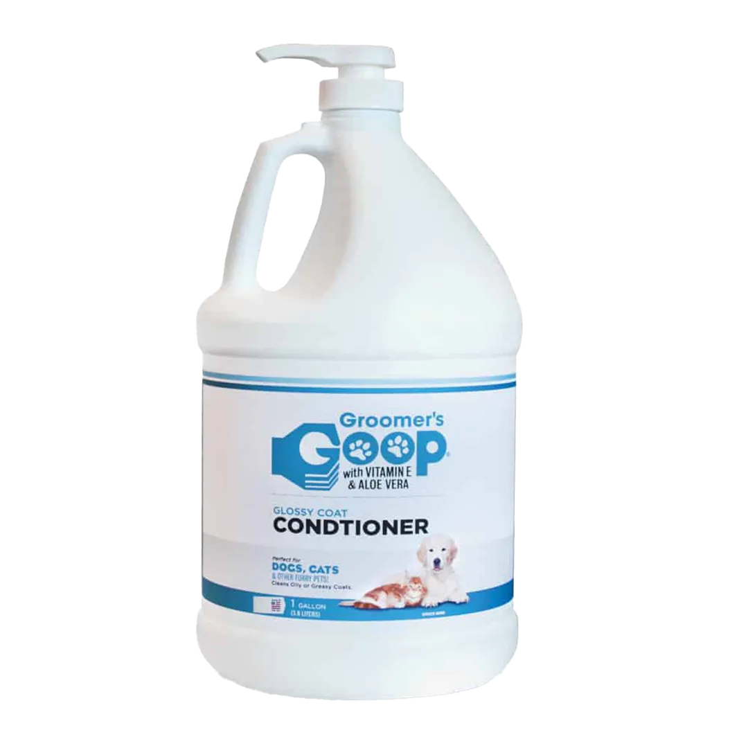 Glossy Coat Conditioner 1 Gallon with Pump by Groomer's Goop