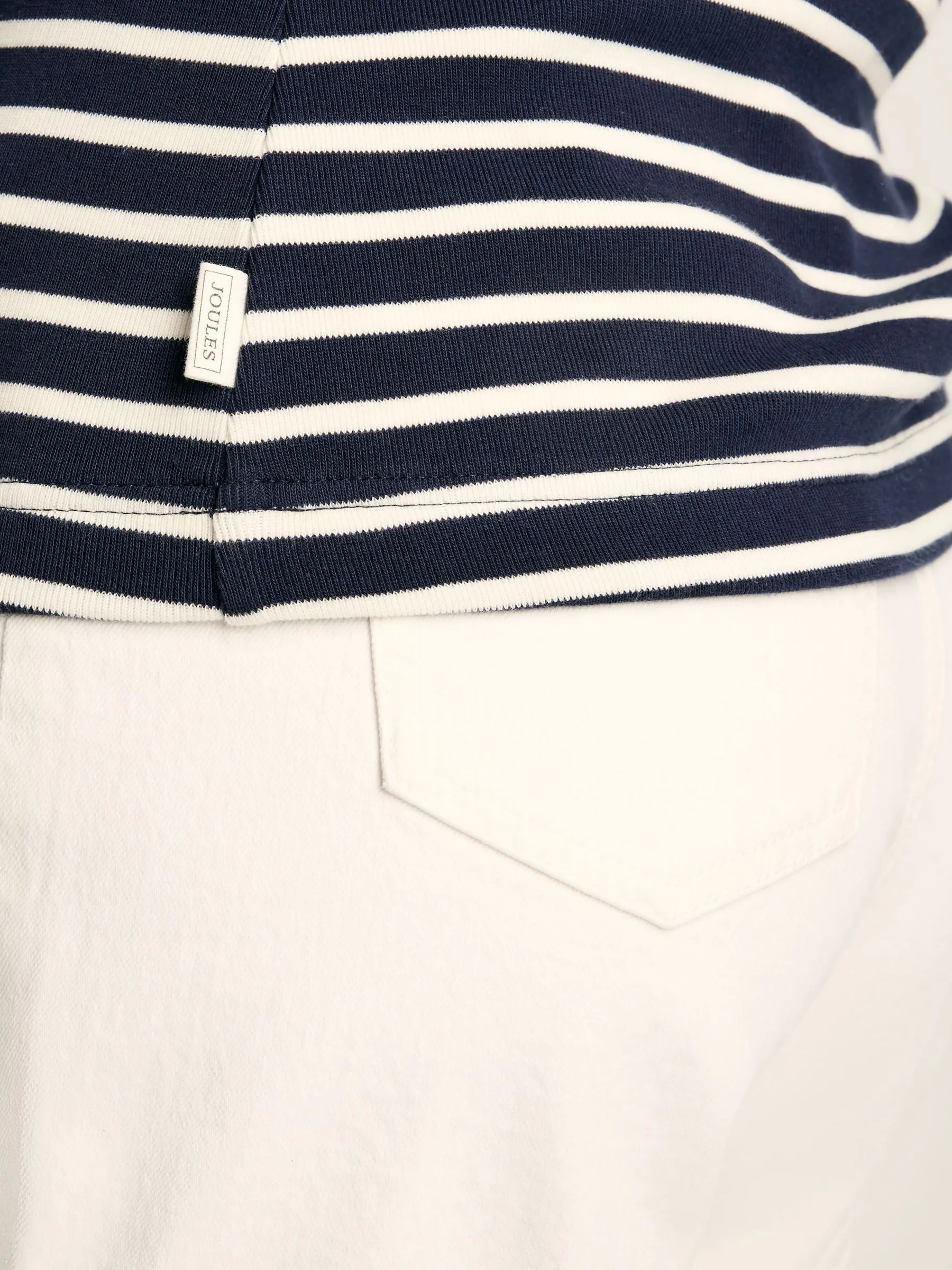 Harbour Navy & Cream Striped Jersey Vest
