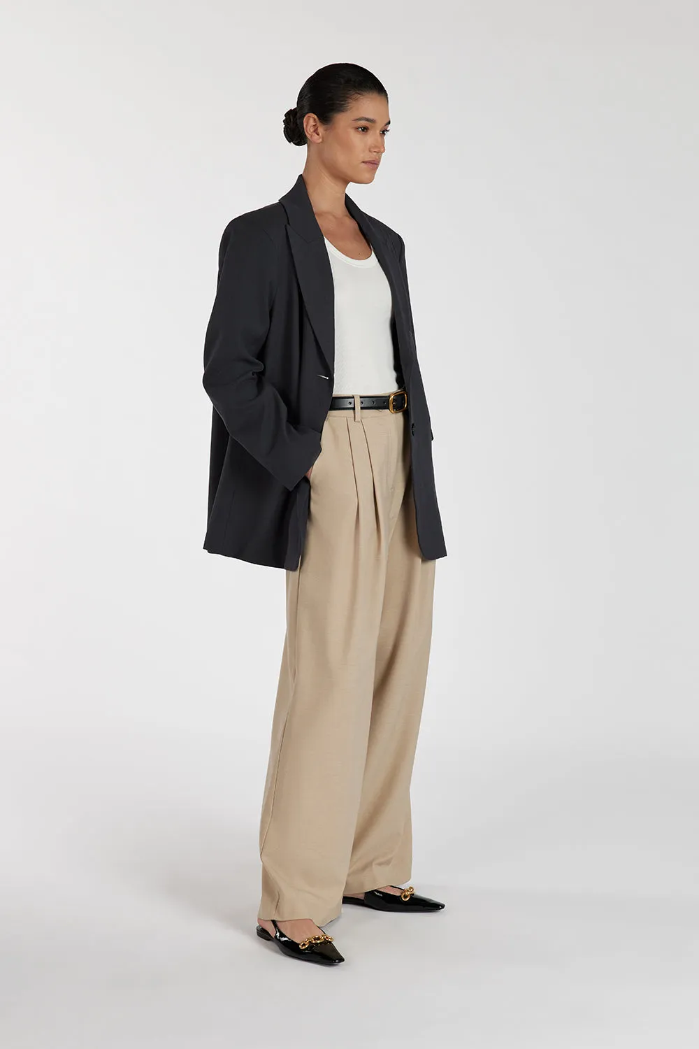HARLEY SLATE OVERSIZED BOYFRIEND BLAZER