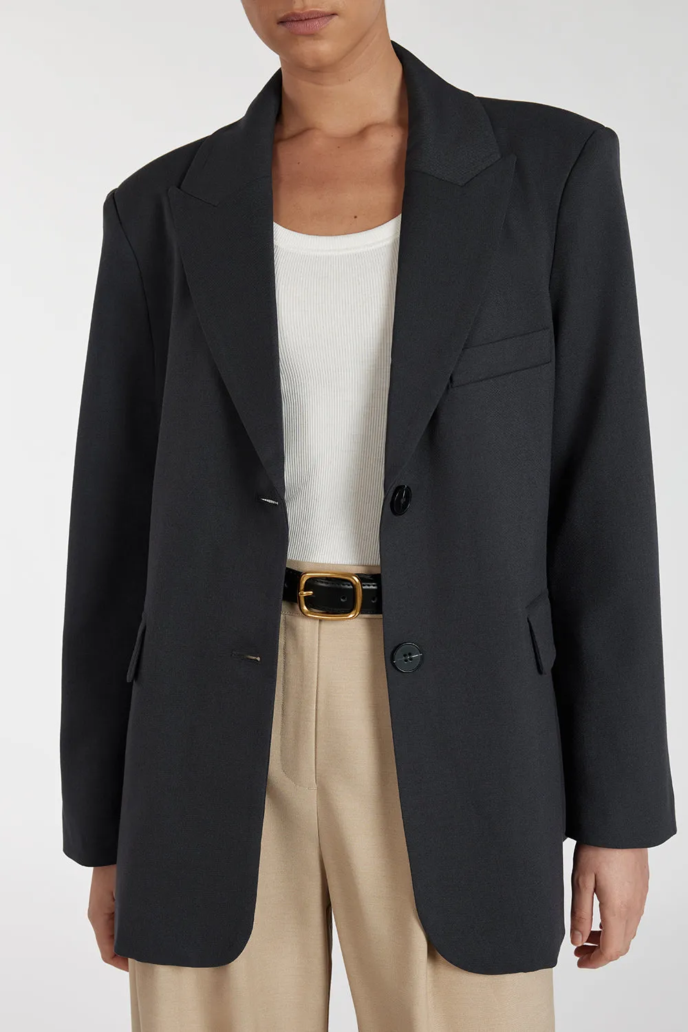 HARLEY SLATE OVERSIZED BOYFRIEND BLAZER