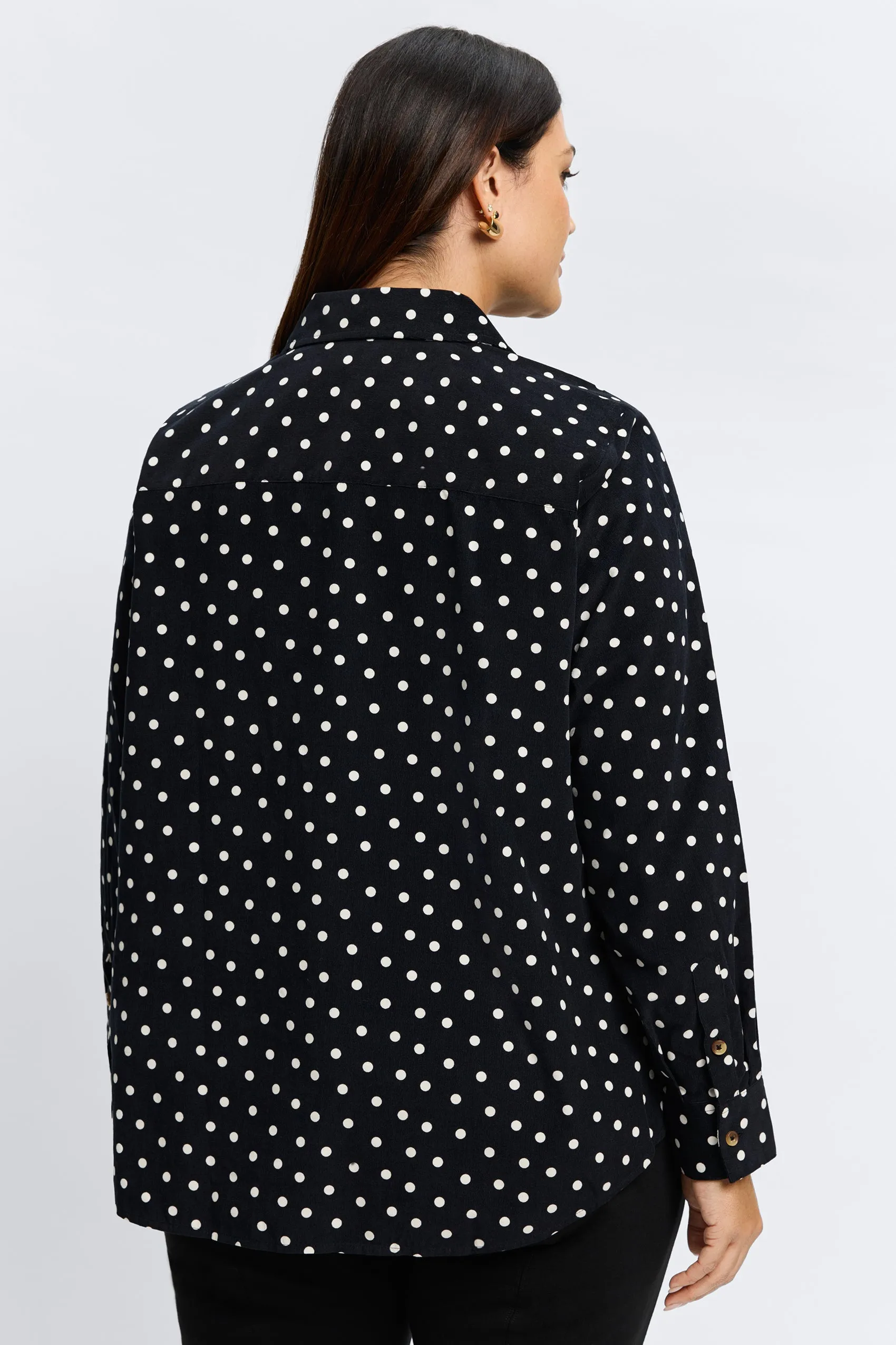 Haven Plus Polka Dot Corduroy Shirt