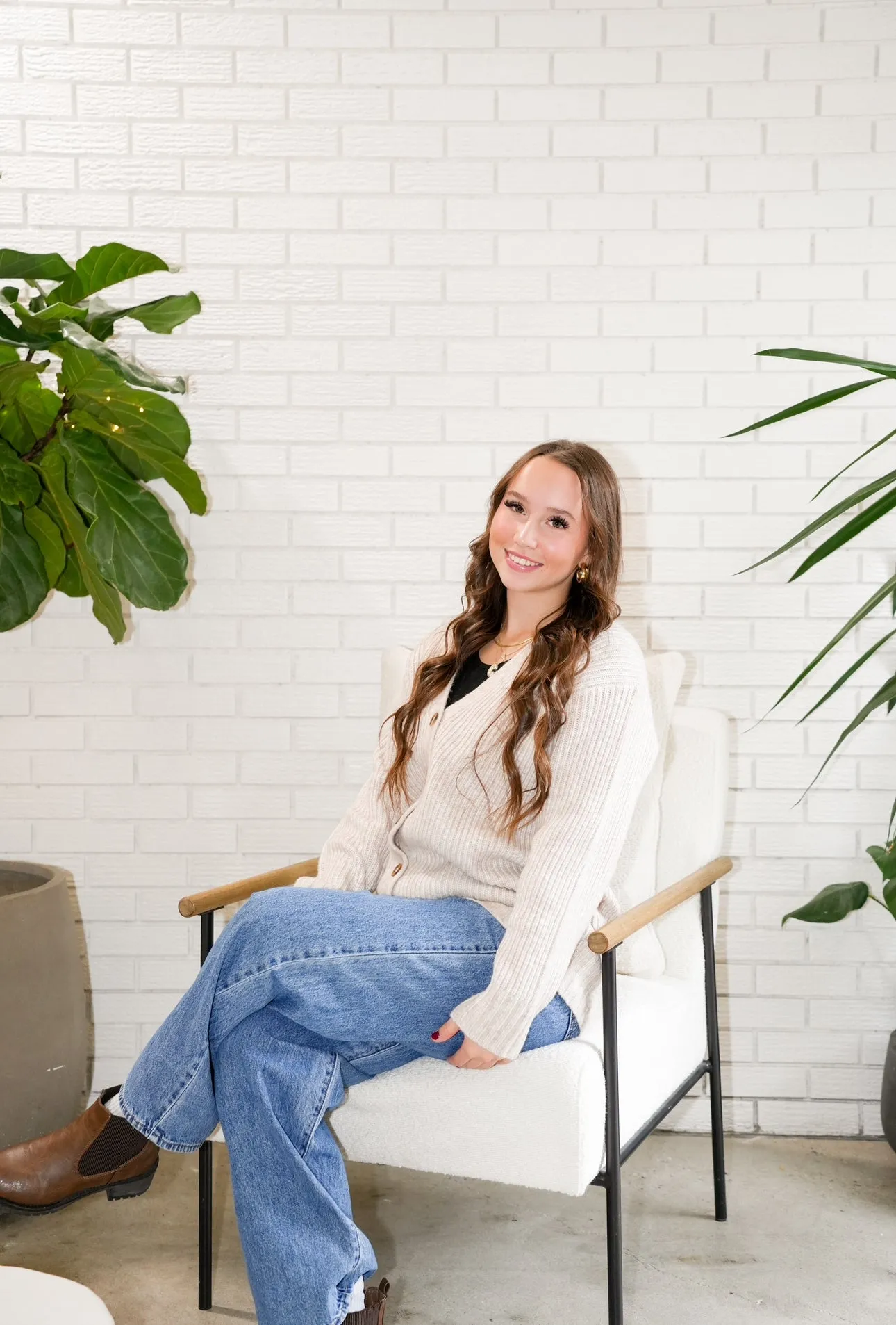 Josie Cozy Cardigan | Light Oatmeal