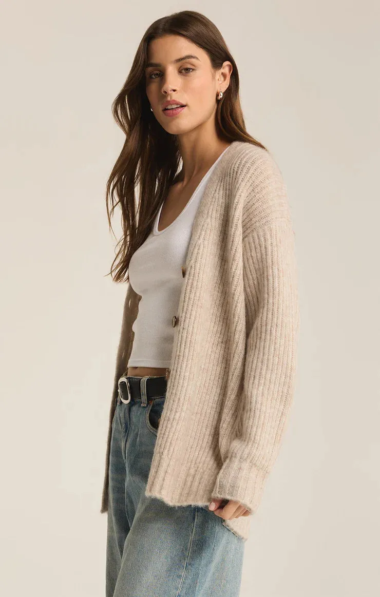 Josie Cozy Cardigan | Light Oatmeal