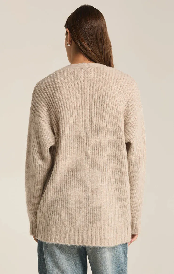 Josie Cozy Cardigan | Light Oatmeal