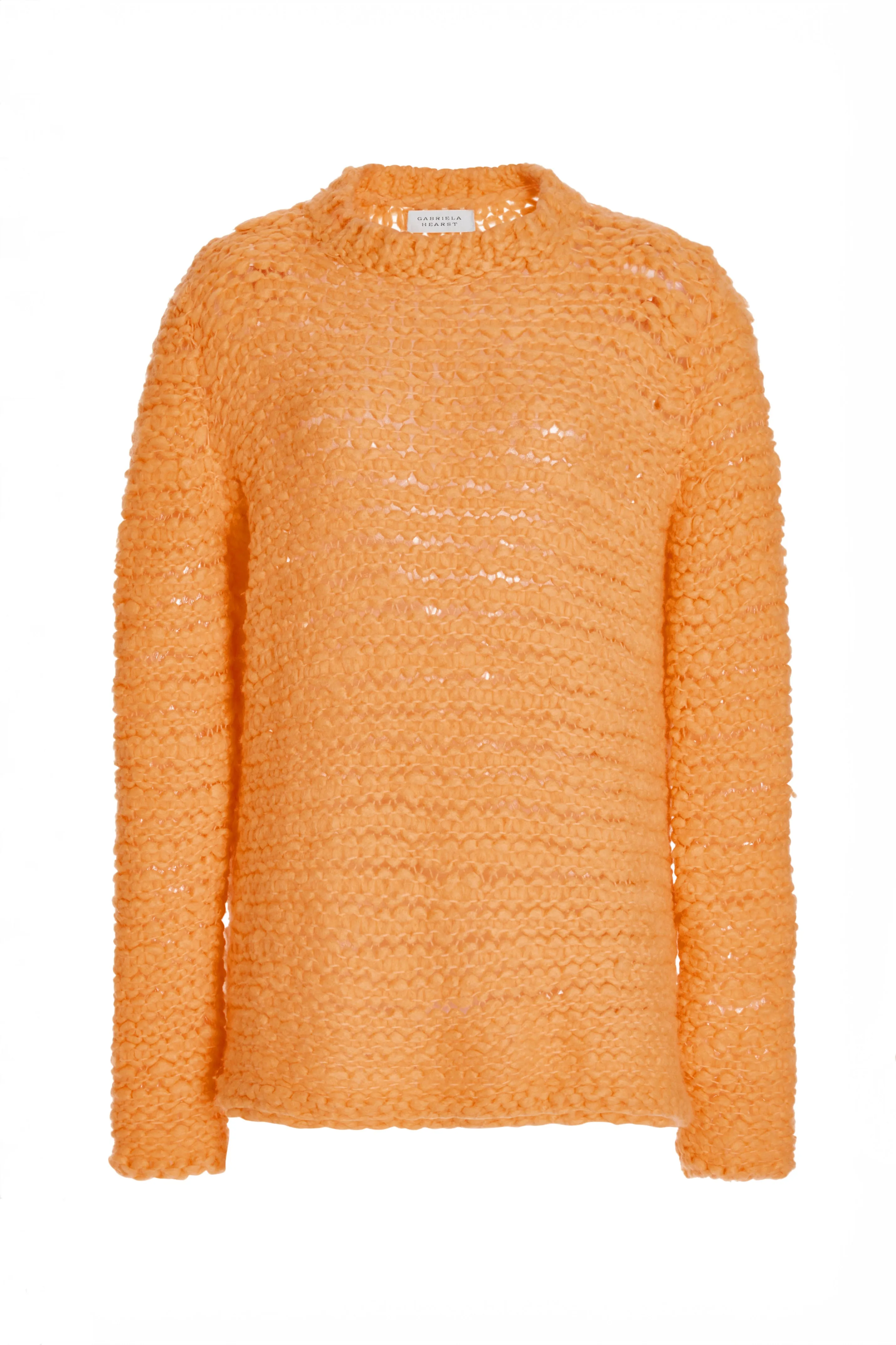 Larenzo Knit Sweater in Fluorescent Orange Welfat Cashmere