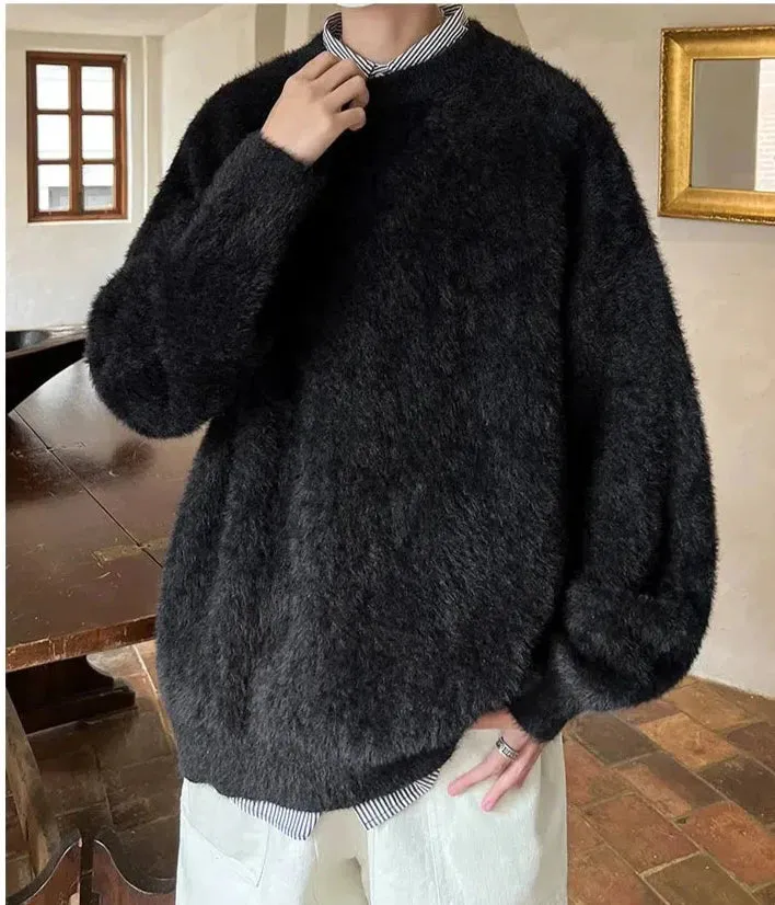 Loose-fit Fluffy Sweater