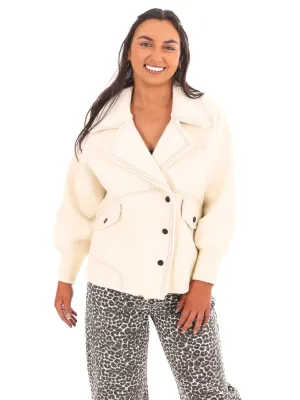 Lost in Your Love Contrast Sweater Jacket