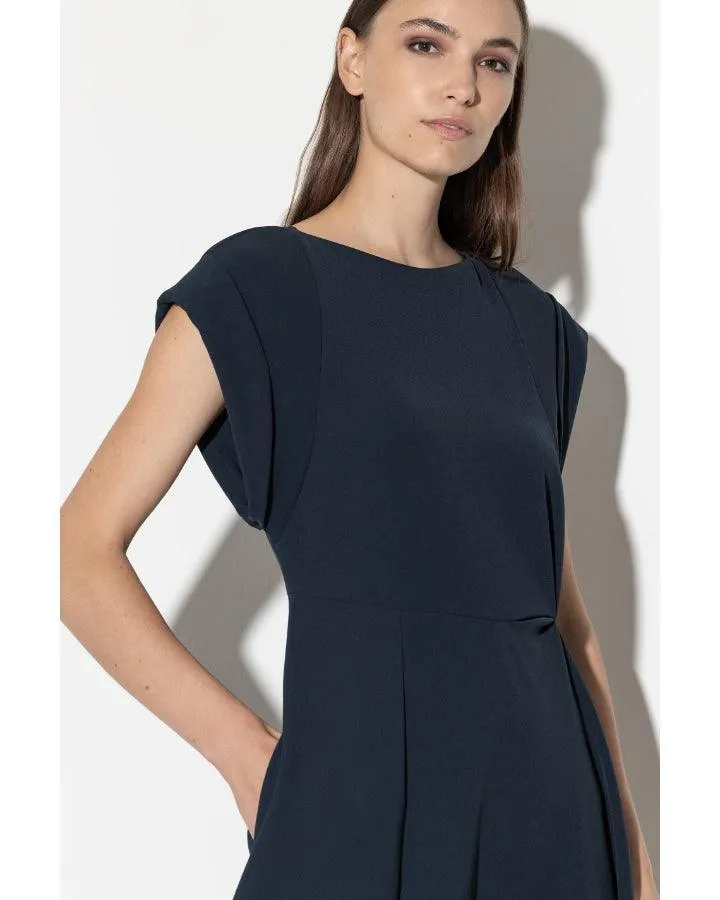 Luisa Cerano Fit and Flare Midi Dress
