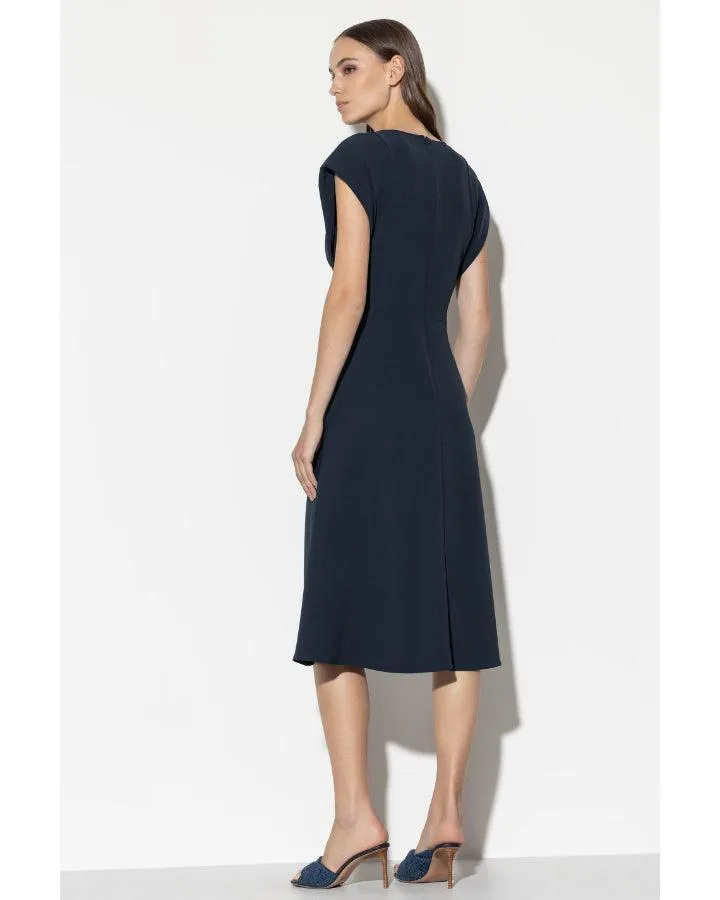 Luisa Cerano Fit and Flare Midi Dress