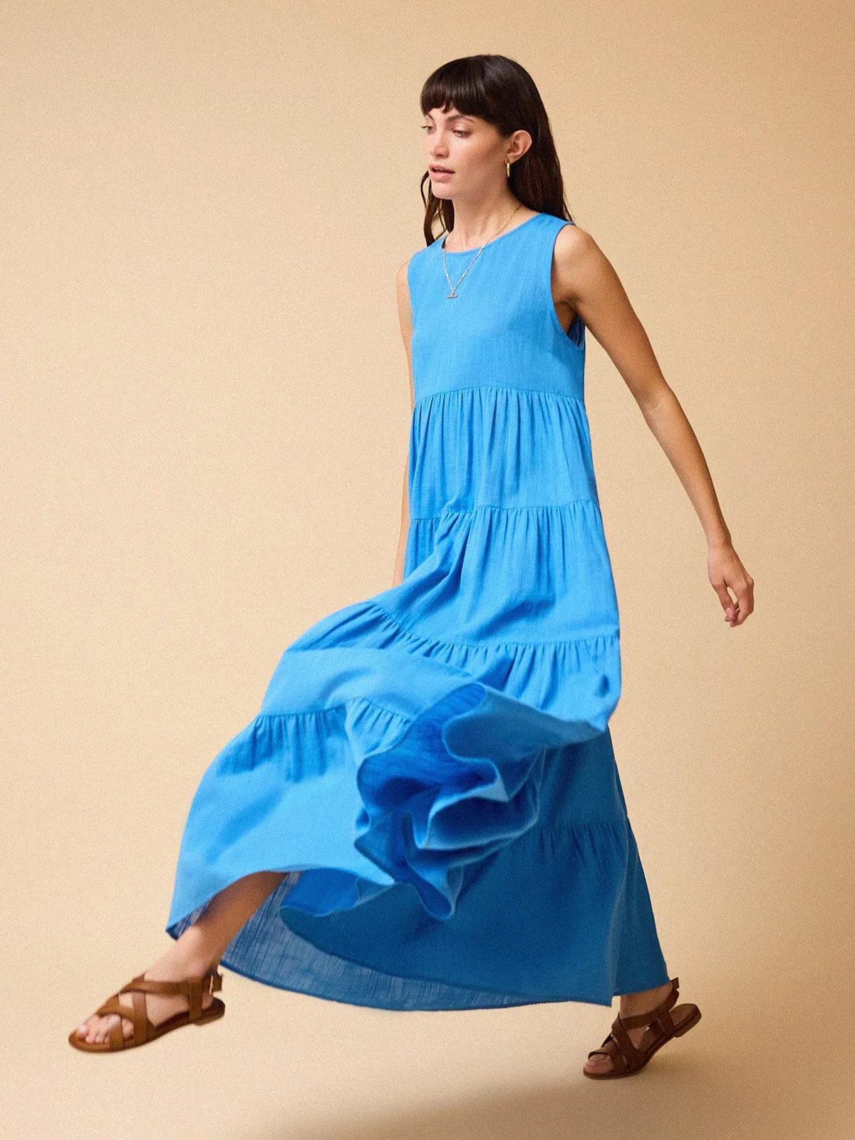 Mary Maxi Dress – Blue