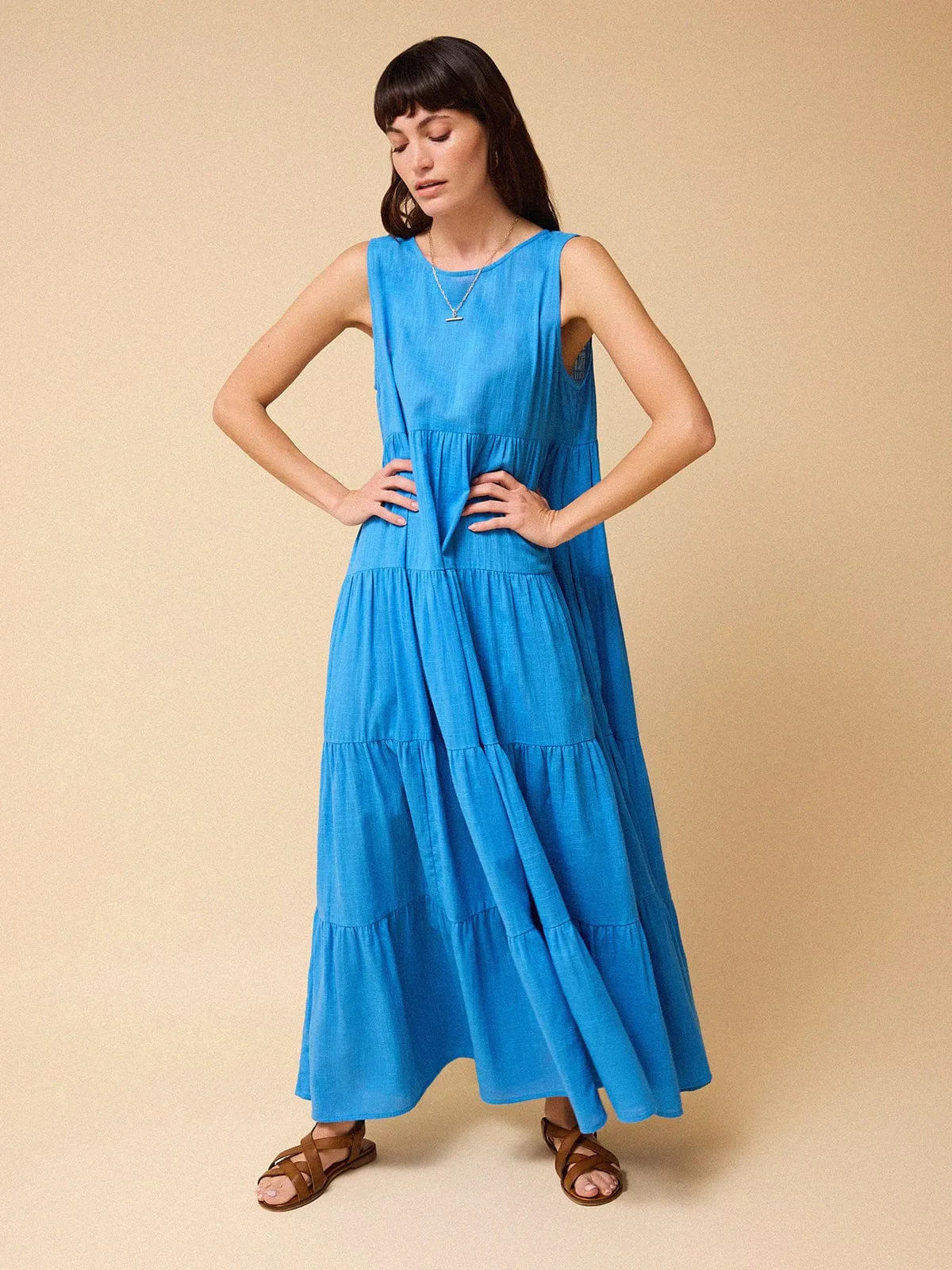 Mary Maxi Dress – Blue