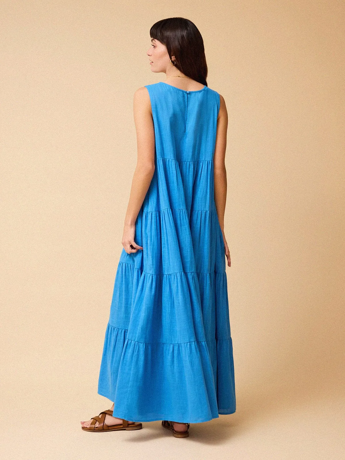 Mary Maxi Dress – Blue