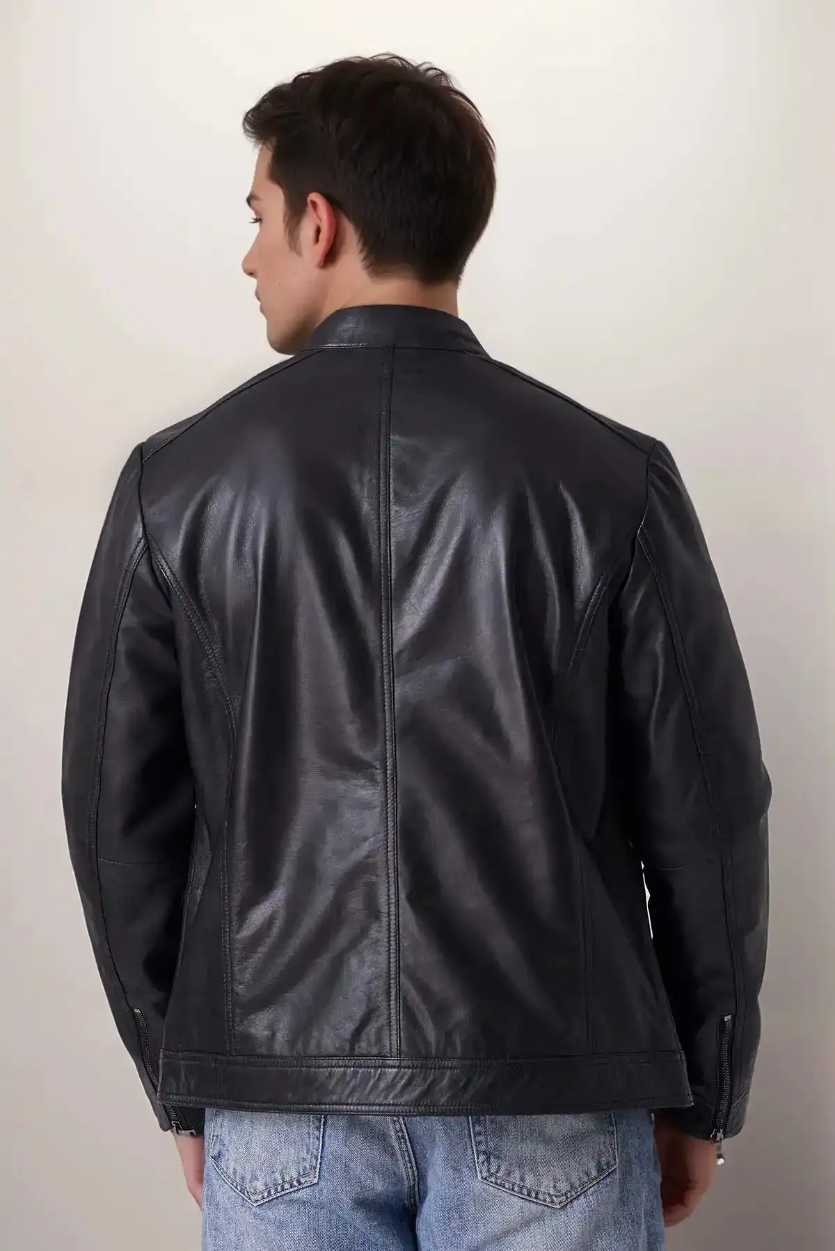 Men Club Night Classic Leather Jacket