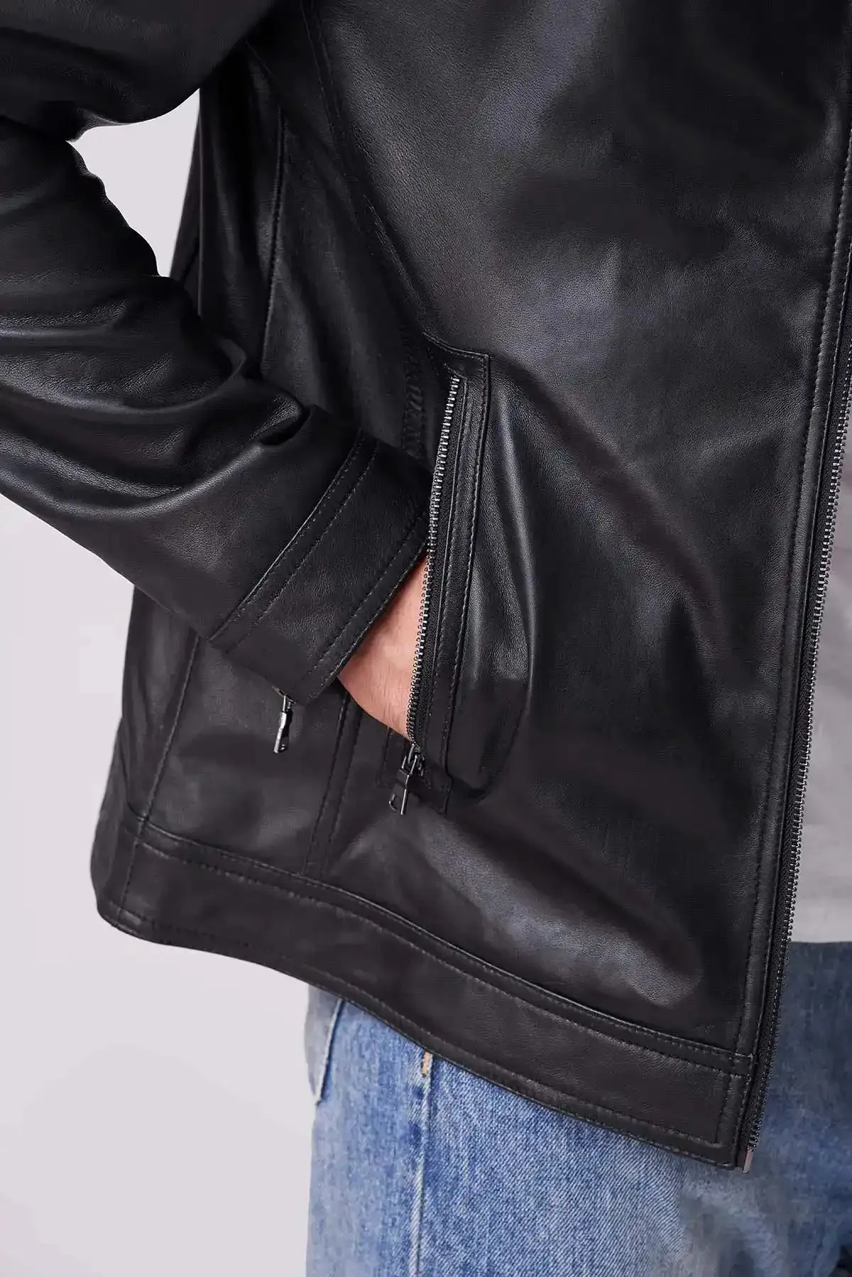 Men Club Night Classic Leather Jacket