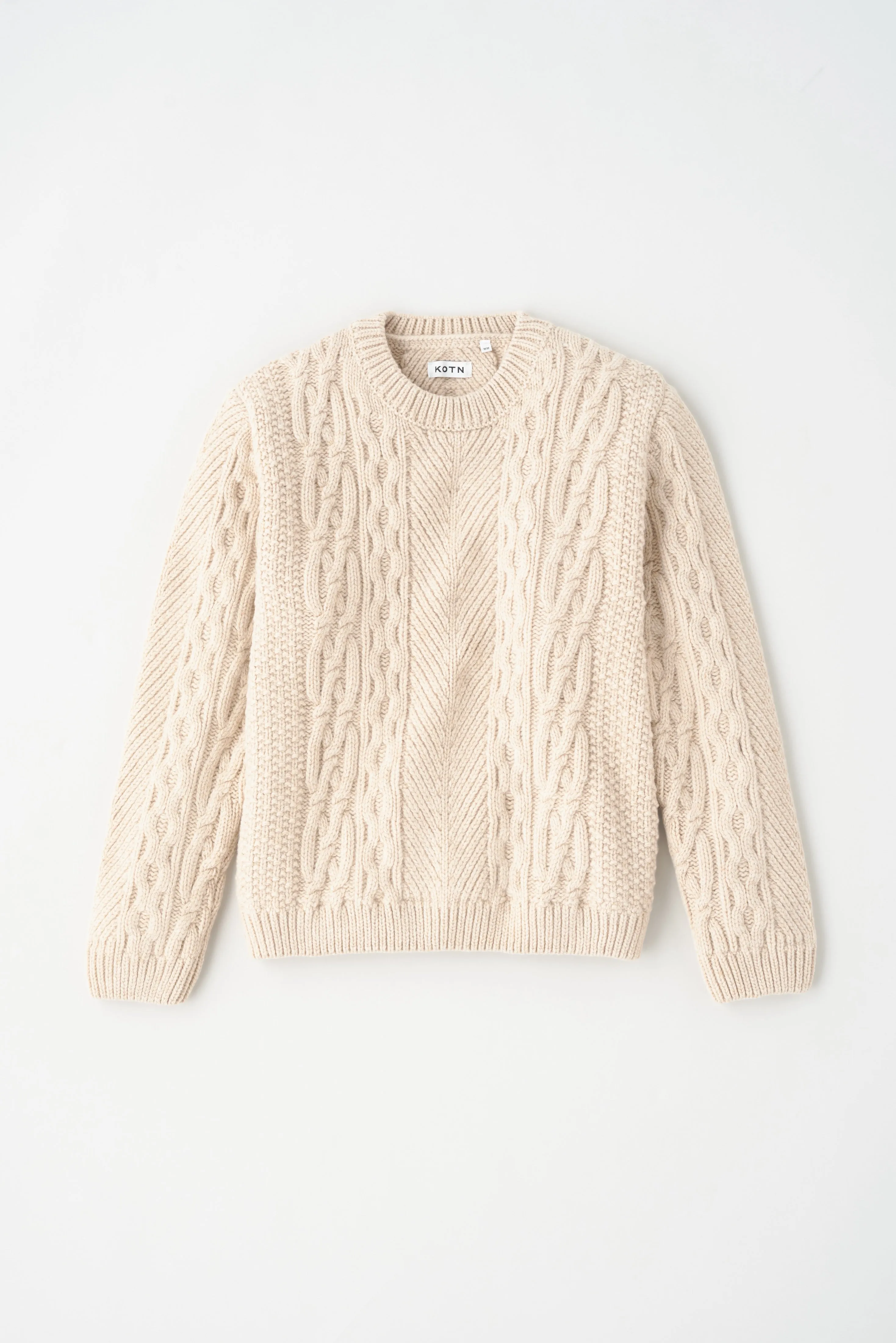 Men's Fisherman Sweater in Moon