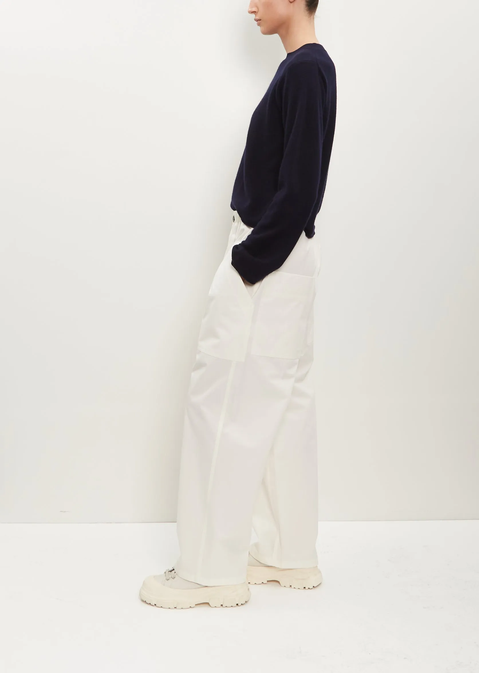 Mousse Wool-Cashmere Sweater — Midnight