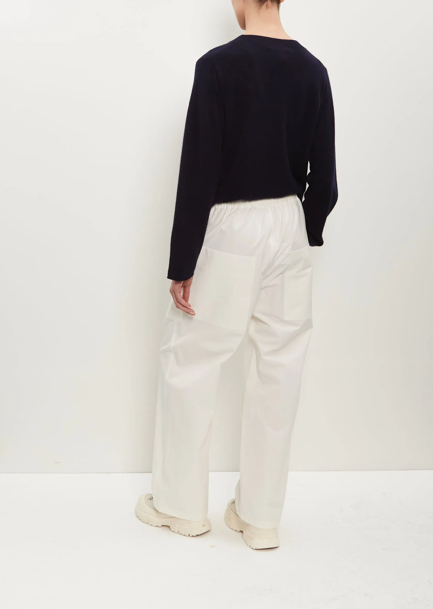 Mousse Wool-Cashmere Sweater — Midnight