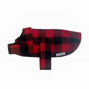 Mr Soft Top Lined Coat  |  Red & Black Check