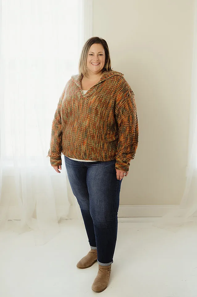 Multi Colored Loose Fit Sweater