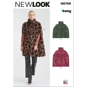 New Look Sewing Pattern N6768 Misses' Cape
