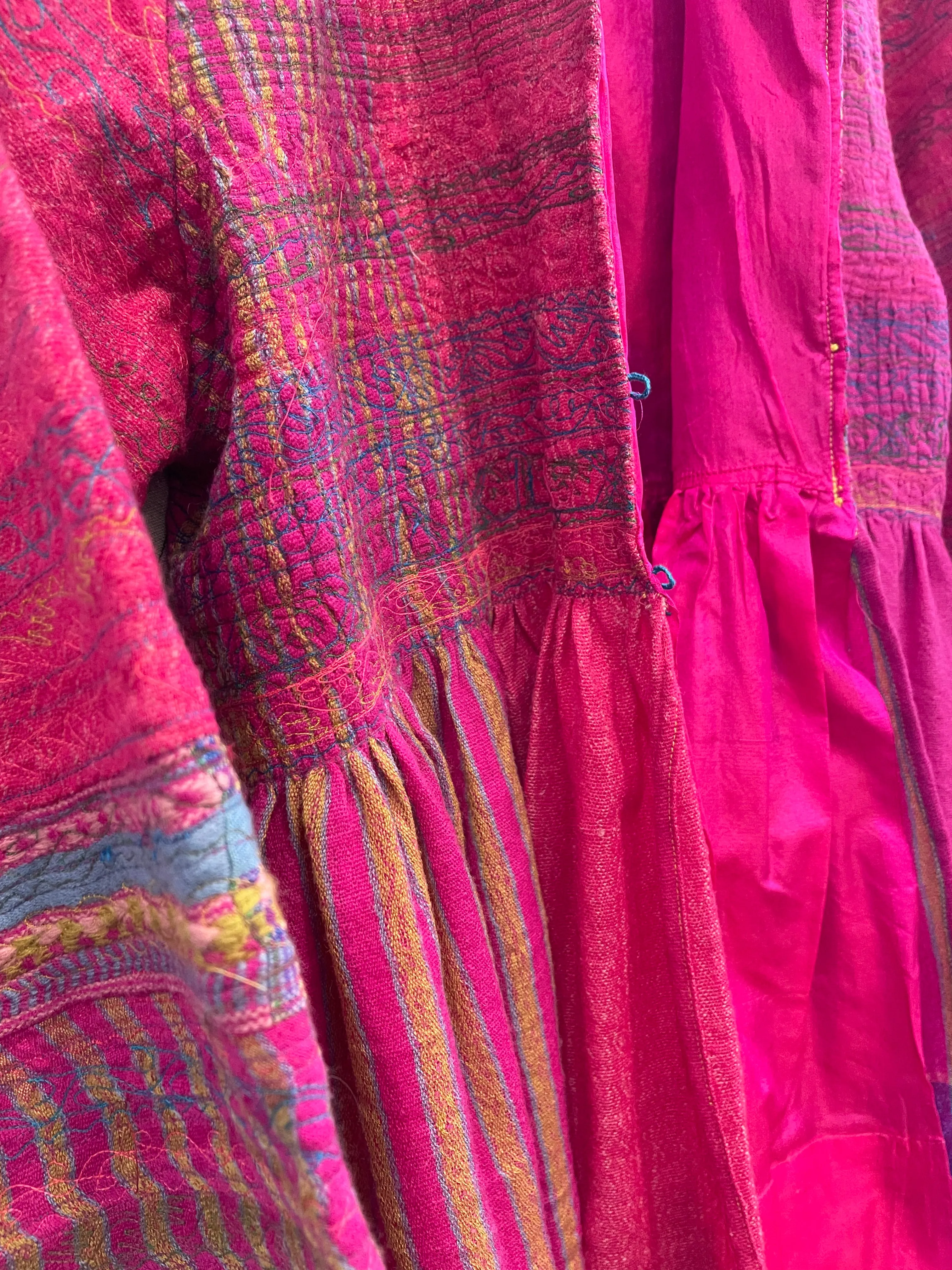 NILGIRI - Wool/Silk Jacket in Neon Pink