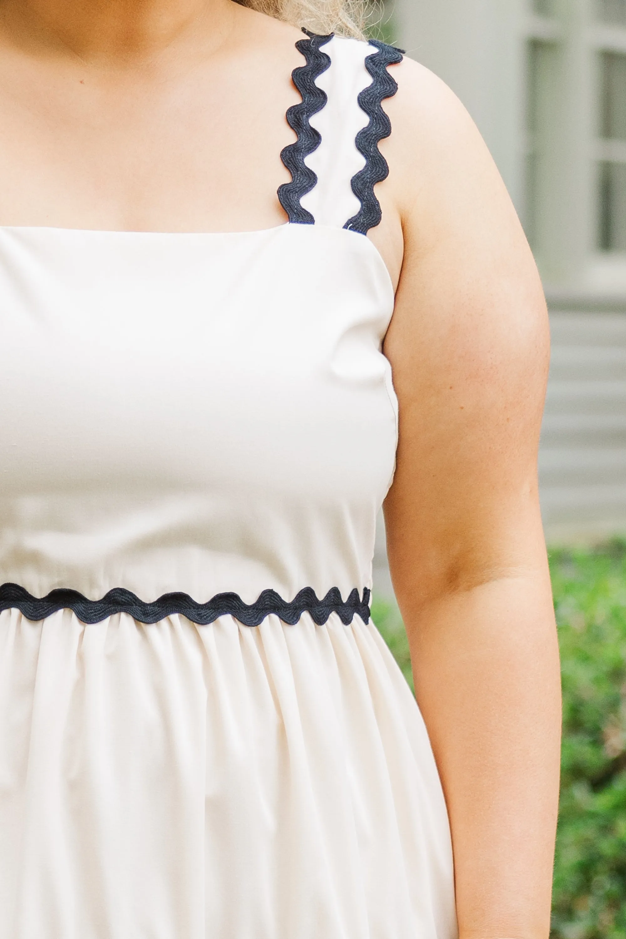 No More Secrets Dress, Ecru