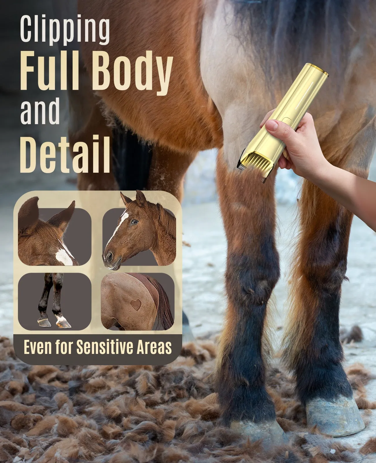 Oneisall RK034 Cordless Horse Clippers