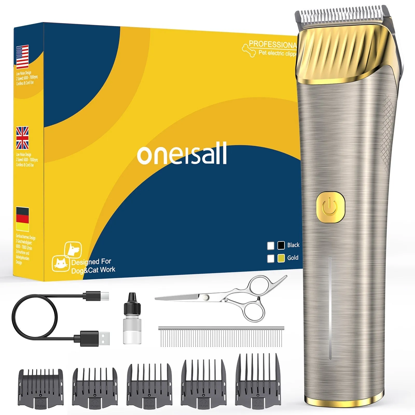 Oneisall RK034 Cordless Horse Clippers