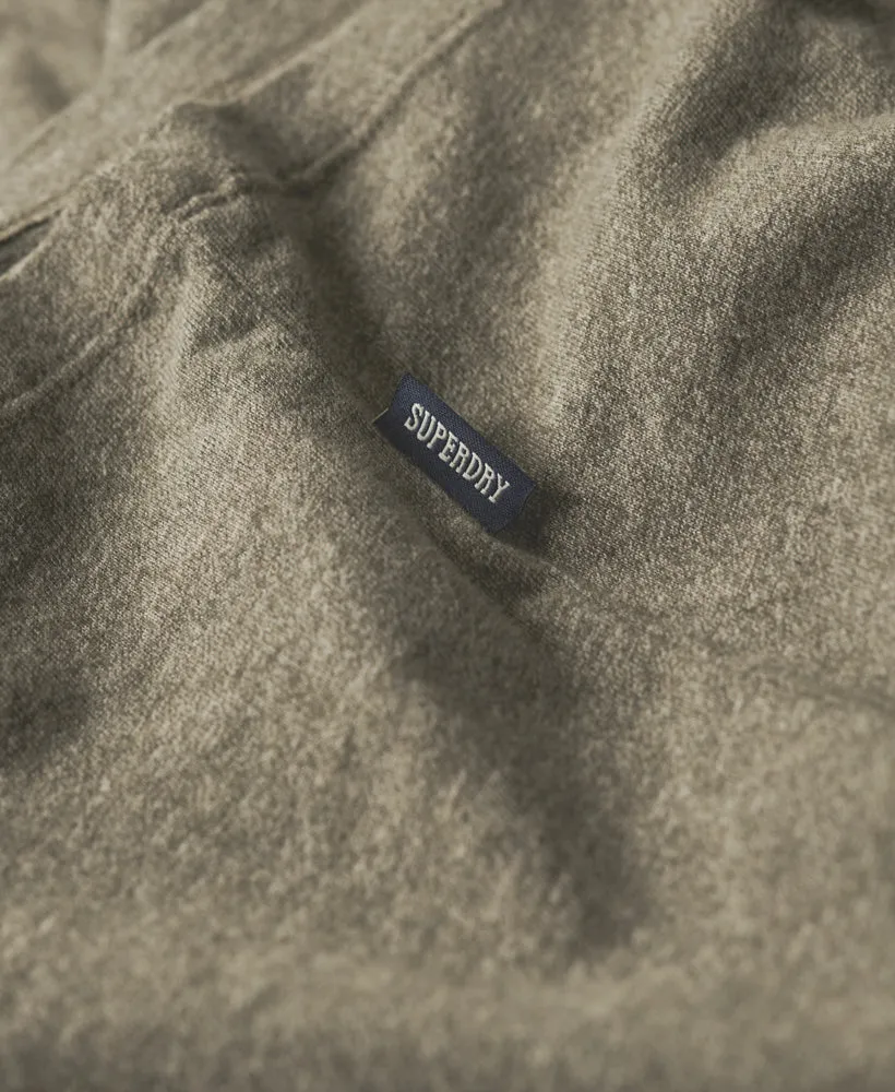 Organic Cotton Essential Logo T-Shirt - Ash Olive Marl