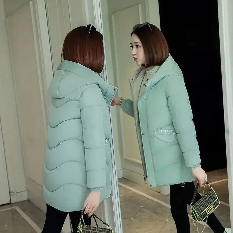 Orwindny Wadded Clothing Female New Women's Winter Jacket Cotton Jacket Slim Parkas Ladies Coats M-3xl