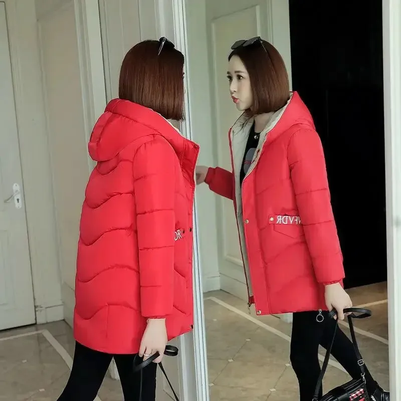 Orwindny Wadded Clothing Female New Women's Winter Jacket Cotton Jacket Slim Parkas Ladies Coats M-3xl