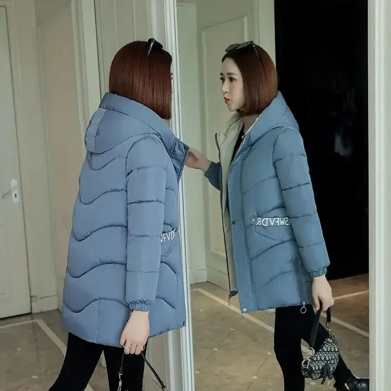 Orwindny Wadded Clothing Female New Women's Winter Jacket Cotton Jacket Slim Parkas Ladies Coats M-3xl
