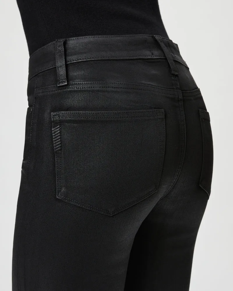 Paige Claudine Pants in Black Fog Luxe Coating