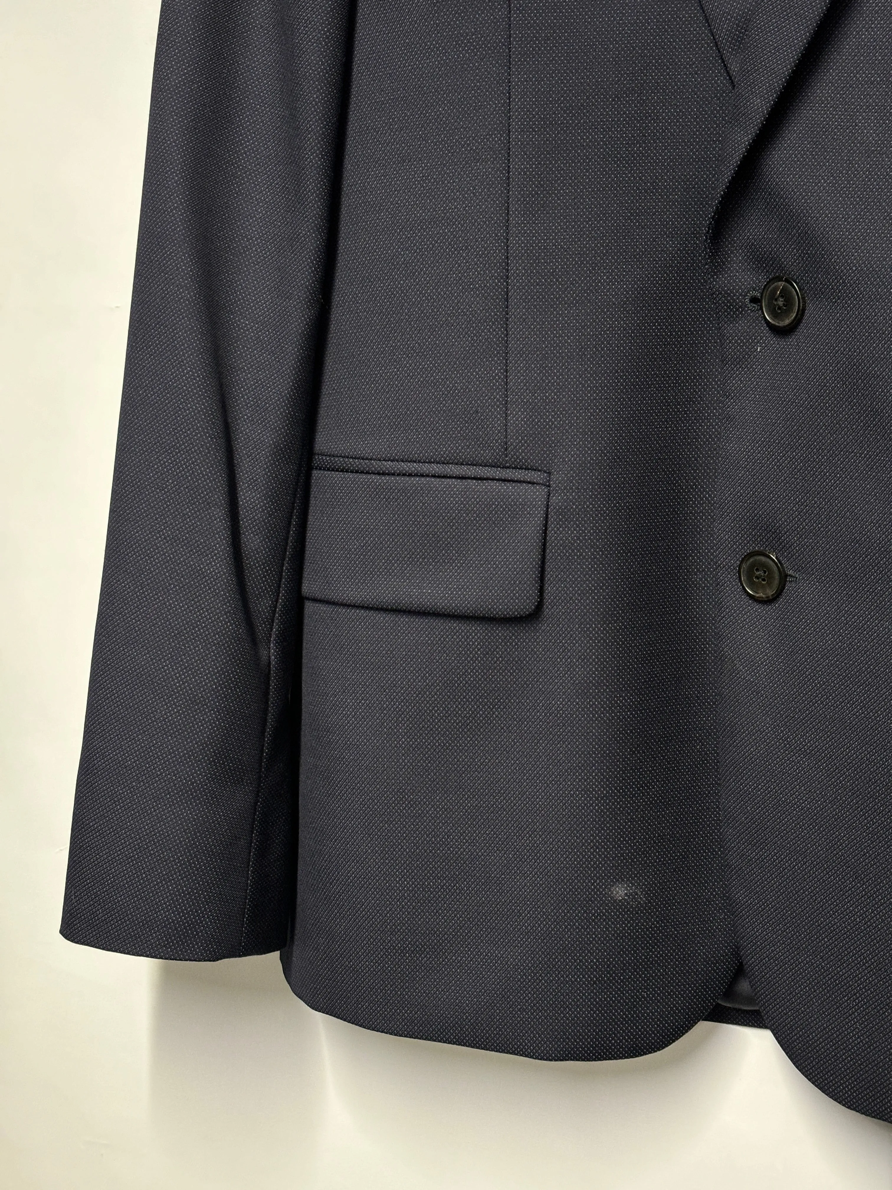 Paul Smith Navy 100% Wool Suit Blazer and Tailored Trousers R38