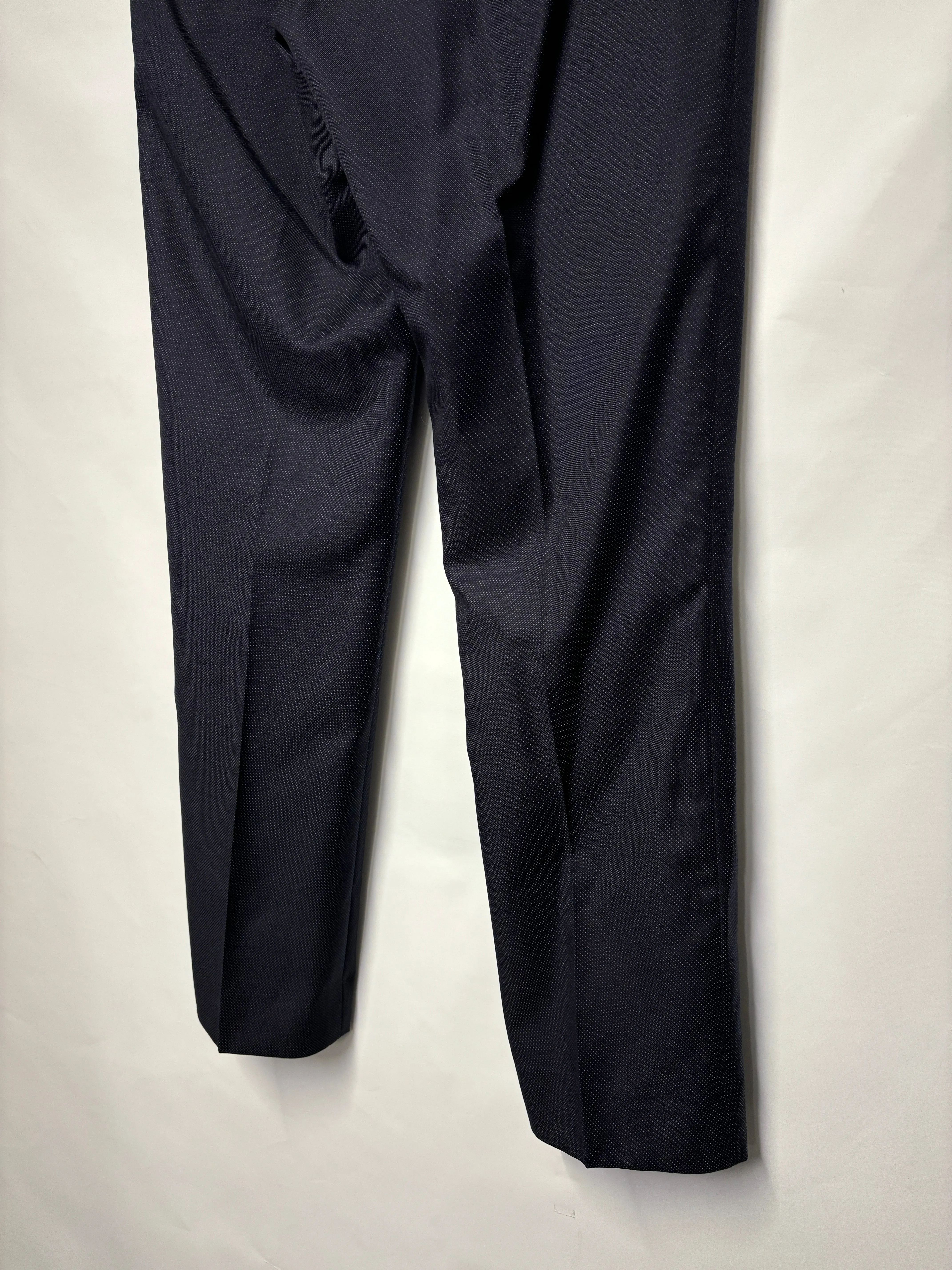 Paul Smith Navy 100% Wool Suit Blazer and Tailored Trousers R38