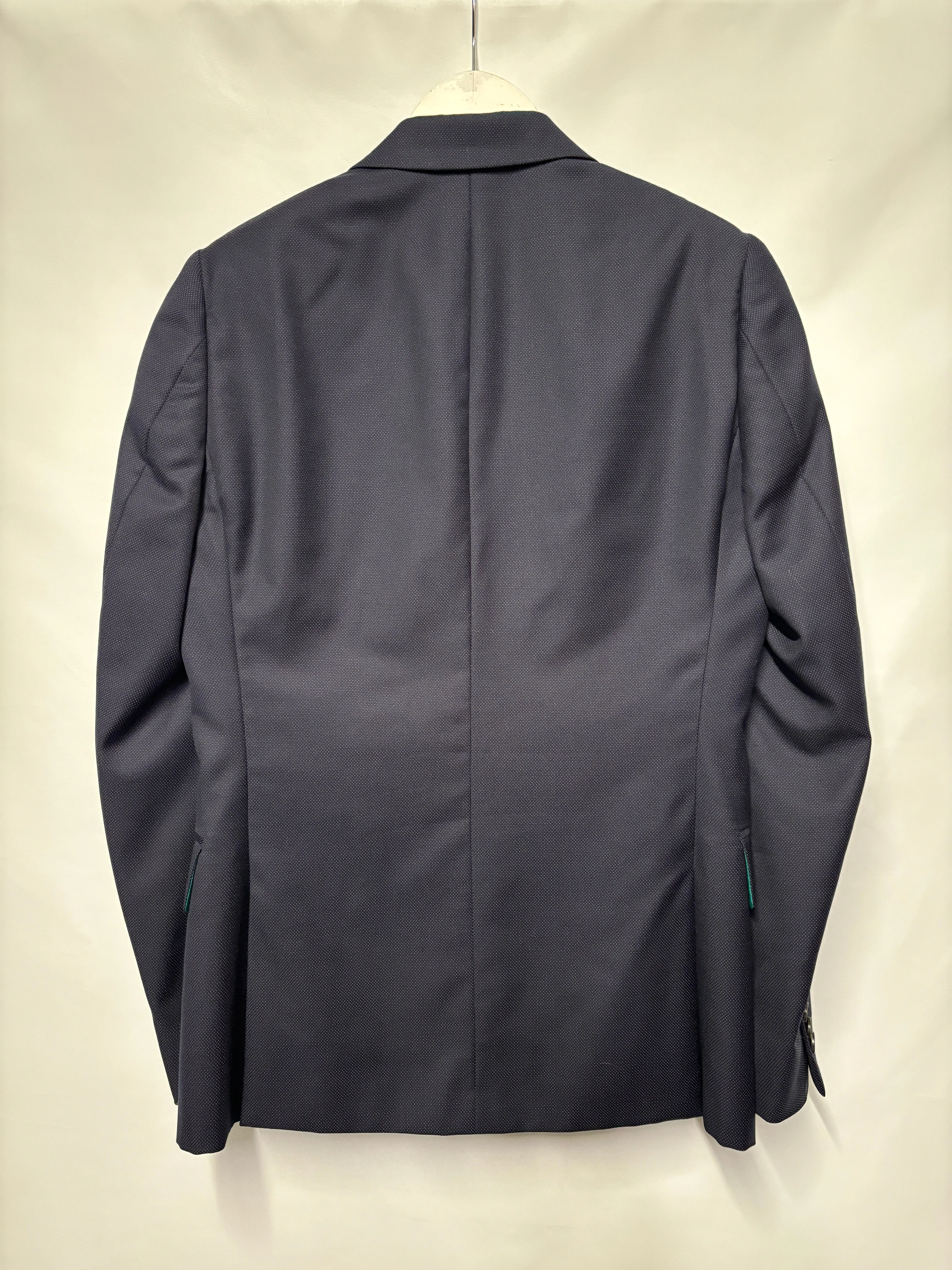 Paul Smith Navy 100% Wool Suit Blazer and Tailored Trousers R38