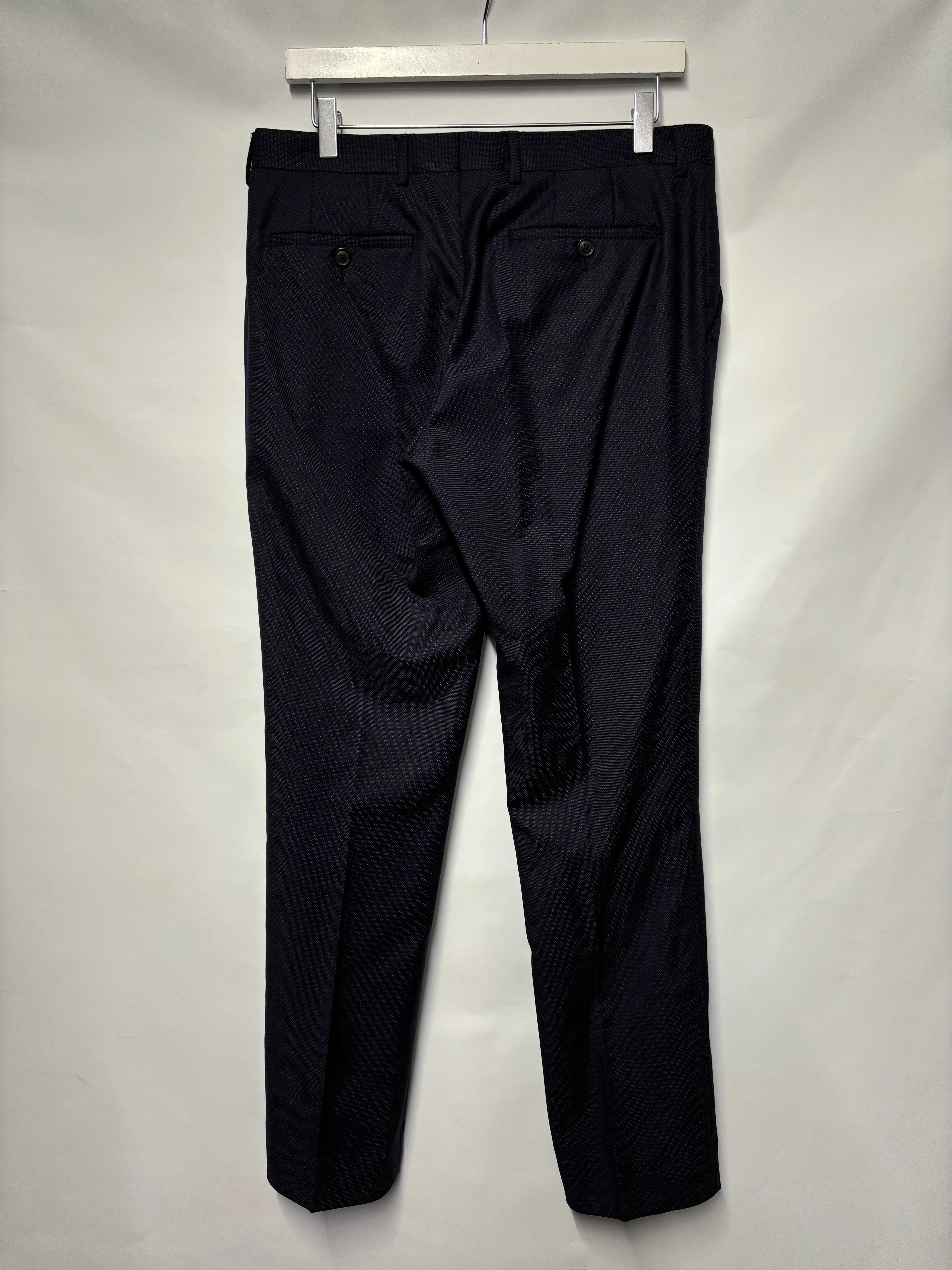 Paul Smith Navy 100% Wool Suit Blazer and Tailored Trousers R38
