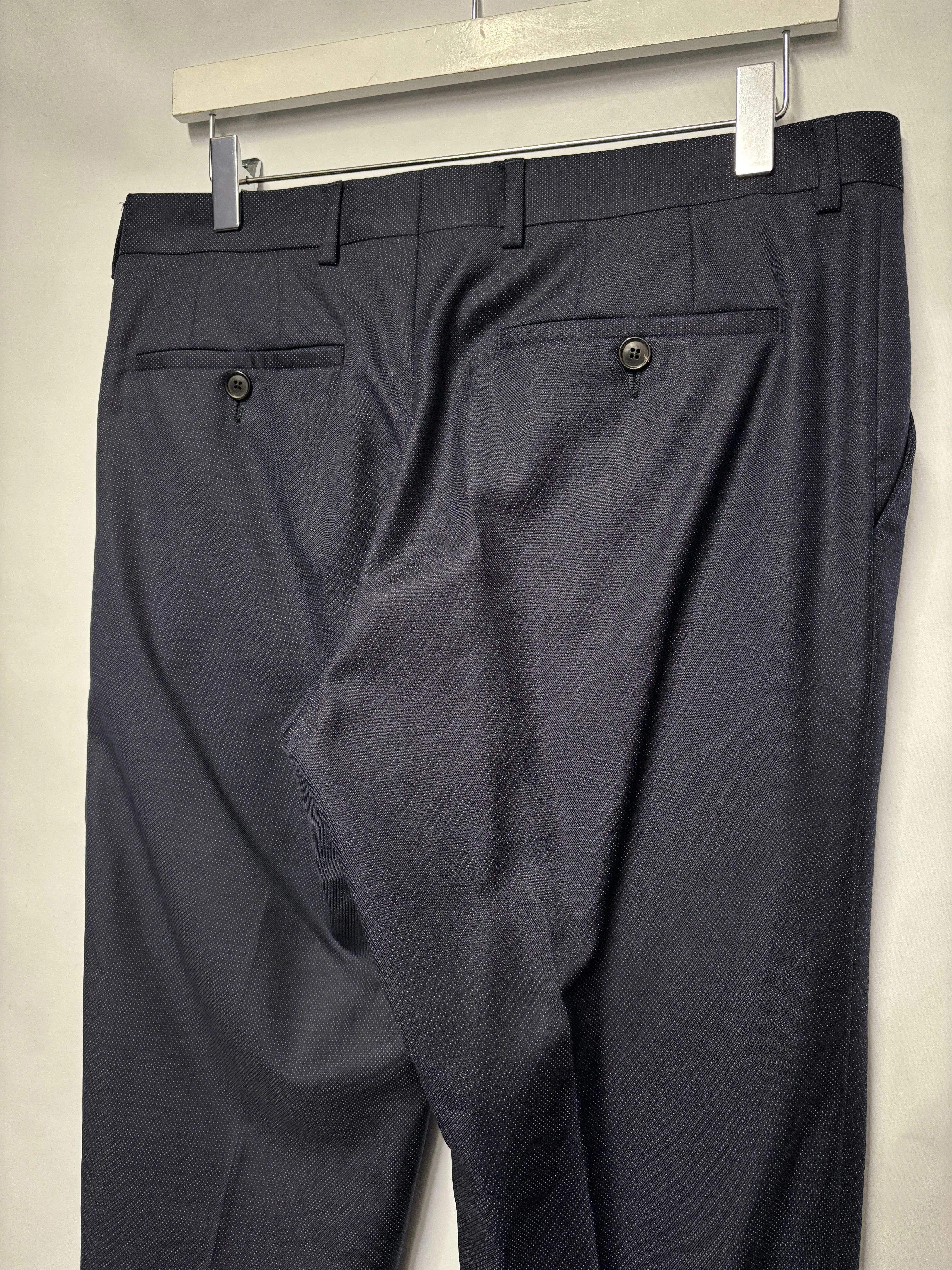 Paul Smith Navy 100% Wool Suit Blazer and Tailored Trousers R38