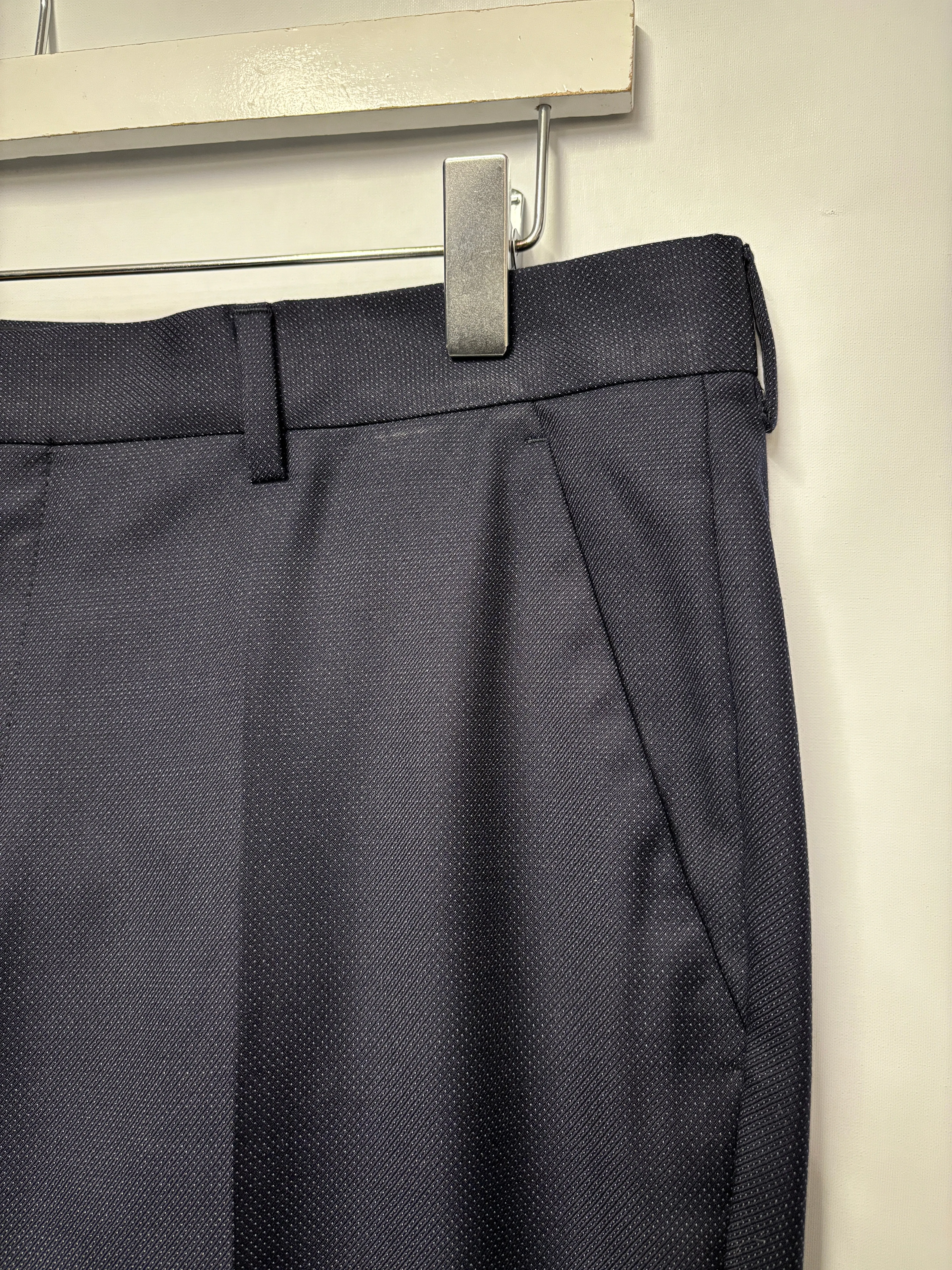 Paul Smith Navy 100% Wool Suit Blazer and Tailored Trousers R38