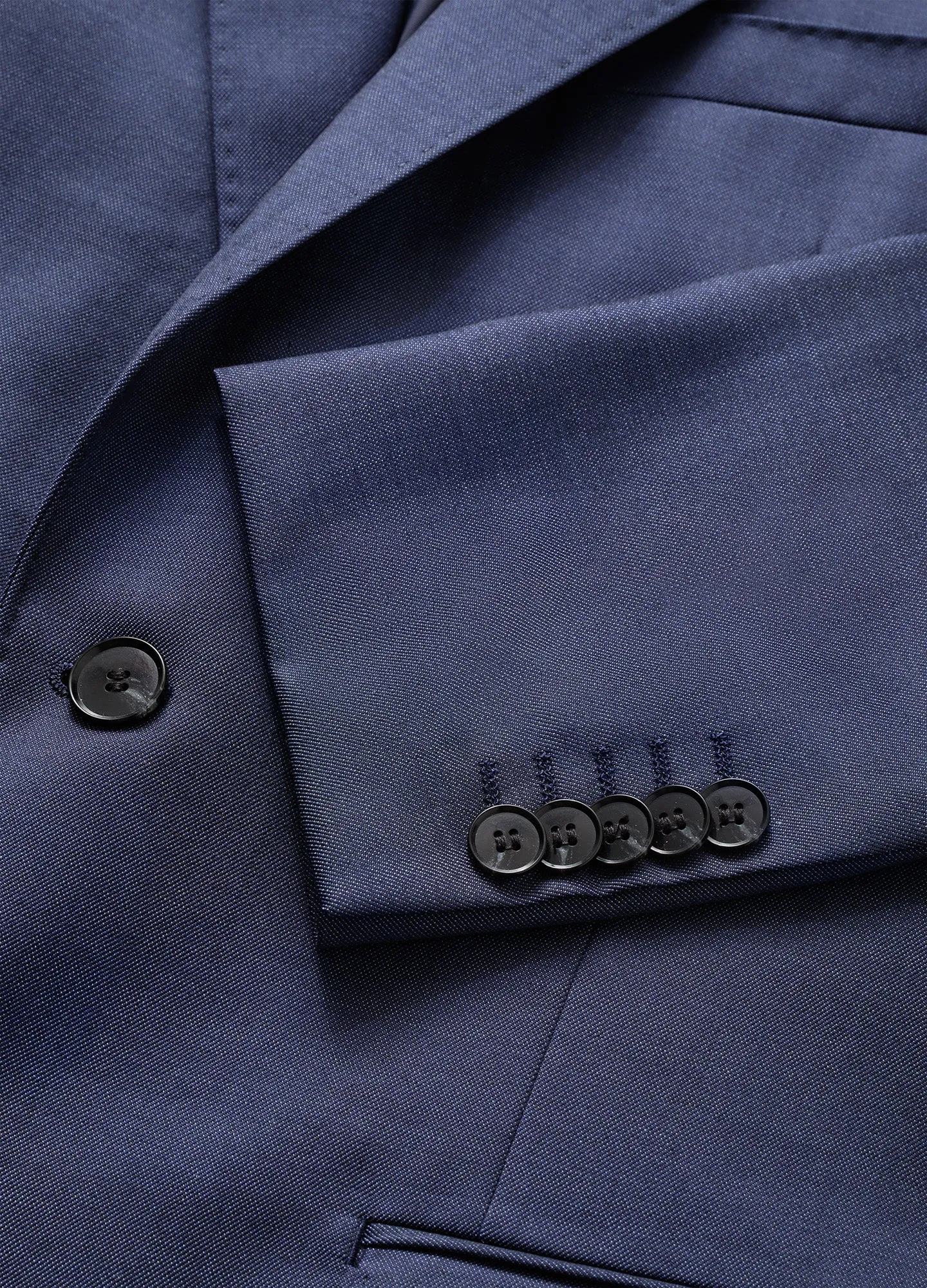 Pinpoint Twill Suit Jacket Blue