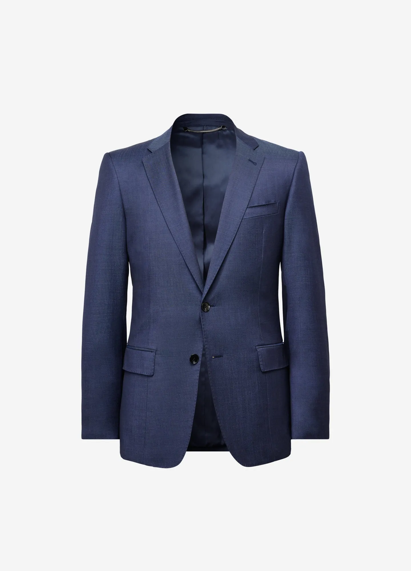 Pinpoint Twill Suit Jacket Blue