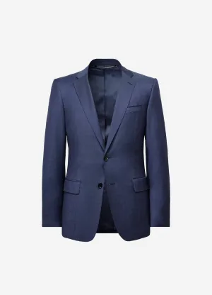 Pinpoint Twill Suit Jacket Blue