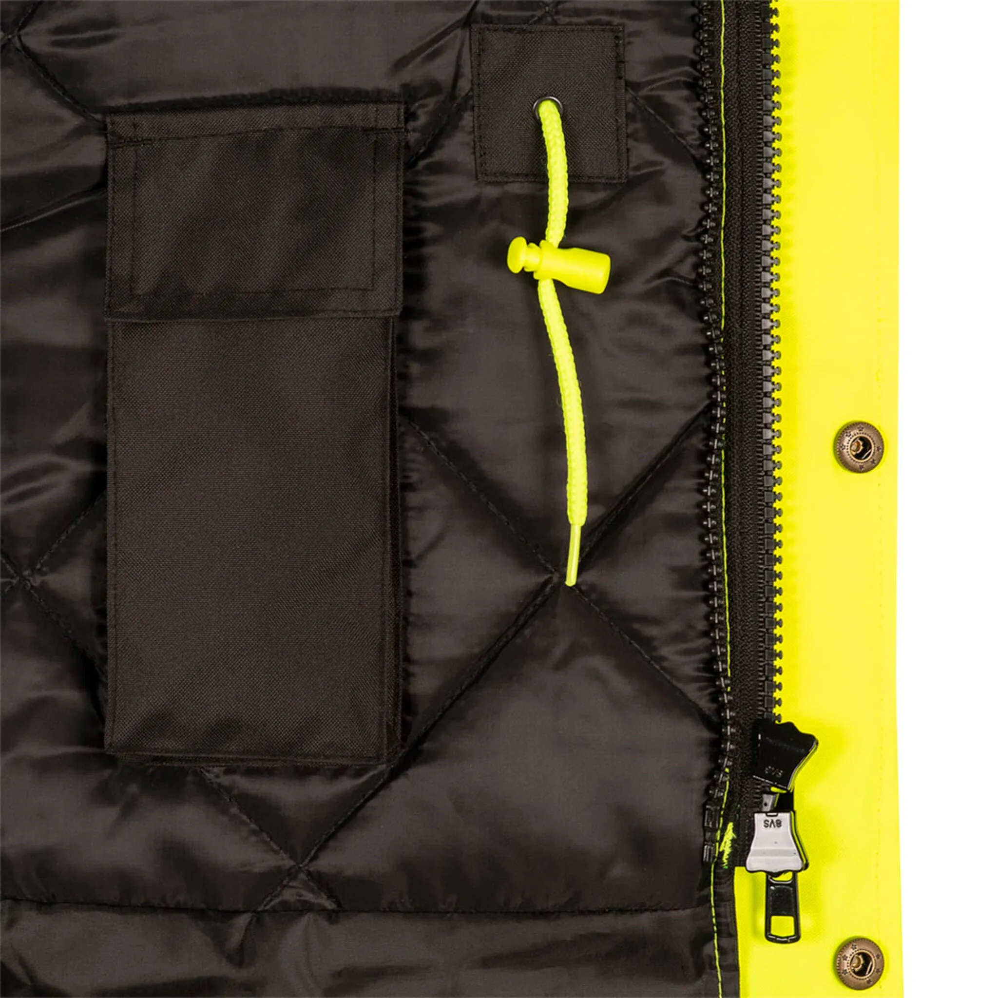 Pioneer Women's Hi-Vis 7-in-1 Waterproof Safety Jacket, Reflective, Weatherproof, Versatile Workwear – Adaptable Protection and Comfort | Sizes XS-4XL