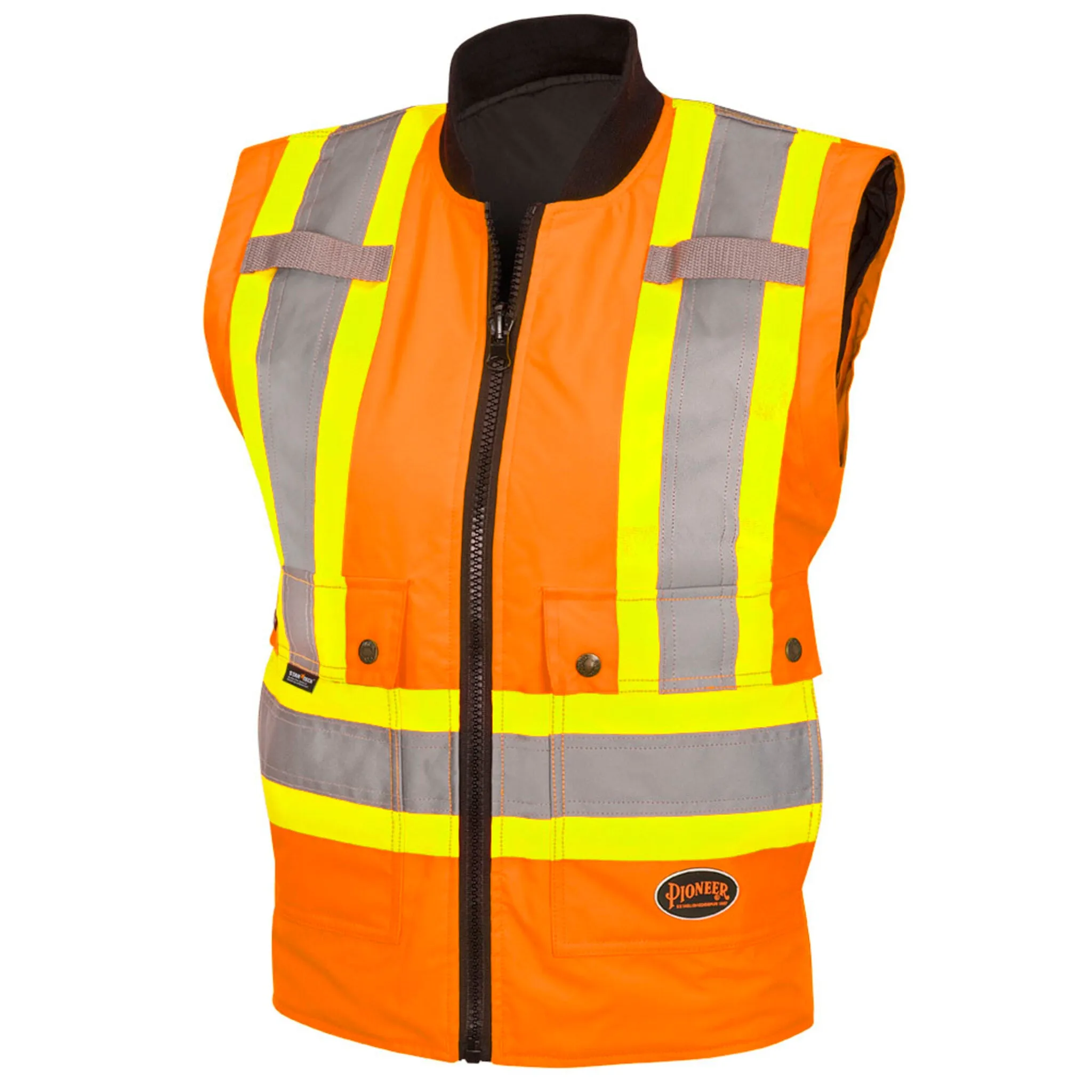 Pioneer Women's Hi-Vis 7-in-1 Waterproof Safety Jacket, Reflective, Weatherproof, Versatile Workwear – Adaptable Protection and Comfort | Sizes XS-4XL