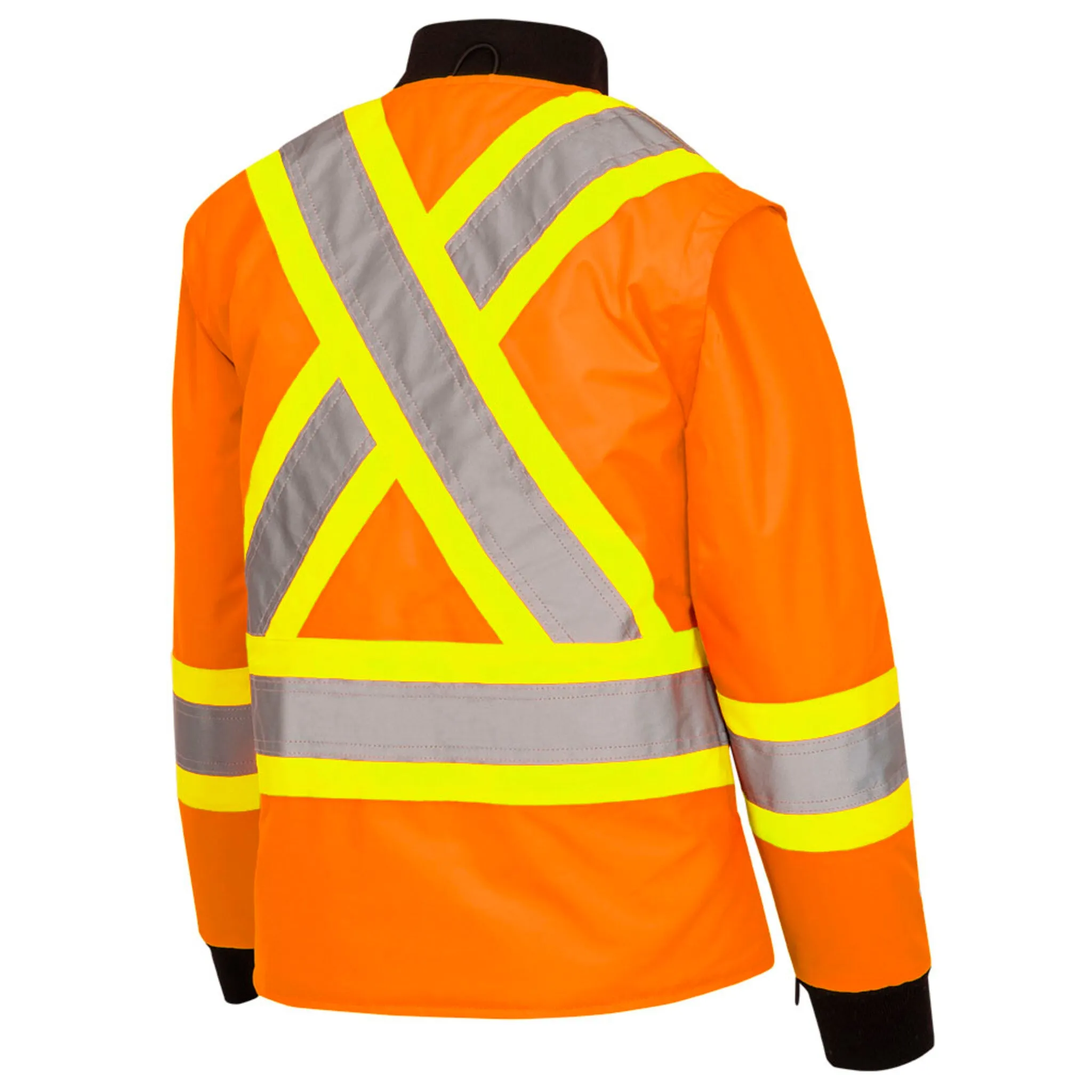 Pioneer Women's Hi-Vis 7-in-1 Waterproof Safety Jacket, Reflective, Weatherproof, Versatile Workwear – Adaptable Protection and Comfort | Sizes XS-4XL